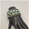 Image 8 : Fabulous Handmade Turquoise and Sterling Silver Bracelet by R.T. Fragua