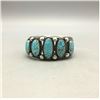 Image 2 : Spectacular Five Stone # 8 Turquoise Cuff Bracelet
