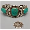 Image 2 : Delightful Rick Martinez Turquoise and Sterling Silver Bracelet