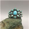 Image 8 : Beautiful Vintage Natural Turquoise Cluster Bracelet