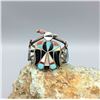 Image 8 : Vintage Zuni Inlay Bracelet Featuring Thunderbird Designs