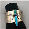 Image 8 : Elegant Contemporary Style Turquoise and Sterling Silver Dragonfly Bracelet
