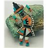 Image 2 : Stunning, Large Zuni Inlay Rainbow Man Pin or Brooch