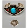 Image 2 : Vibrant Craig Agoodie Turquoise and Coral Bracelet