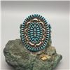 Image 8 : Gorgeous 1960s Turquoise Cluster Bracelet