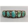 Image 1 : Gorgeous! Nine Stone, Vintage Turquoise Bracelet