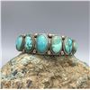 Image 7 : Gorgeous! Nine Stone, Vintage Turquoise Bracelet