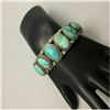Image 8 : Gorgeous! Nine Stone, Vintage Turquoise Bracelet
