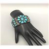 Image 8 : Dazzling 1930s-40s Era Turquoise Cluster Bracelet