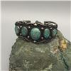 Image 8 : Awesome 1950s 5 Stone Spiderweb Turquoise Bracelet