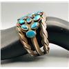 Image 8 : Stunning Mid-Century Turquoise and Sterling Silver Bracelet