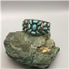 Image 8 : A Classy Looking Older Turquoise Cluster Bracelet - C. 1930s