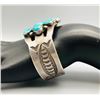 Image 8 : 1930s -1940s Handmade Turquoise Cluster Bracelet