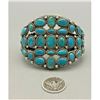 Image 2 : Stunning! Blue Gem Turquoise Cluster Style Bracelet