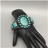 Image 8 : Alluring 1920s Era Handmade Turquoise Cuff Bracelet