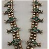 Image 2 : Tantalizing Zuni Turquoise Needlepoint Squash Blossom Necklace