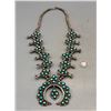 Image 2 : Elegant Vintage Zuni Style Squash Blossom Necklace