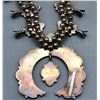 Image 8 : Elegant Vintage Zuni Style Squash Blossom Necklace