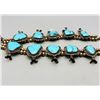 Image 8 : Bold & Beautiful Turquoise Squash Blossom Necklace