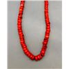 Image 1 : Single Strand Coral Necklace