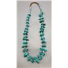 Image 2 : Large Blue TurquoiseNugget Necklace