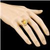 Image 3 : 14K Gold 5.00ct Citrine & 0.75ctw Diamond Ring