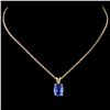 Image 2 : 14K Gold 0.88ct Tanzanite Pendant