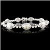 Image 1 : 18K Gold 5.29ctw Diamond Bracelet