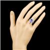 Image 4 : 14K Gold 3.34ct Tanzanite & 0.80ctw Diamond Ring