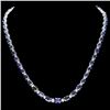 Image 2 : 14k Gold 30.00ct Sapphire & 1.00ct Diam Necklace