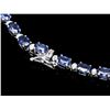 Image 3 : 14k Gold 30.00ct Sapphire & 1.00ct Diam Necklace