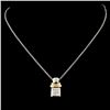 14K Gold 0.17ctw Diamond Pendant