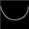 Image 1 : 14K Gold 2.58ctw Diamond Necklace