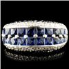 Image 2 : 18K Gold 4.46ct Sapphire & 0.58ctw Diamond Ring