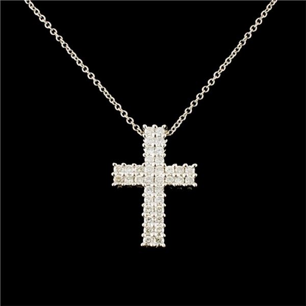 14K Gold 0.64ctw Diamond Pendant