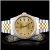 Image 1 : Rolex DateJust YG/SS 1.50ct Diamond 36mm Watch