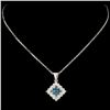 Image 2 : 14K Gold 0.63ctw Fancy Color Diamond Pendant