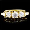 Image 1 : 18K Gold 1.05ctw Diamond Ring