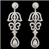 Image 1 : 14K Gold 1.77ctw Diamond Earrings