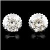 Image 1 : 14K Gold 0.70ctw Diamond Earrings