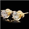 Image 2 : 14K Gold 1.68ctw Diamond Earrings