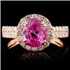 18K Rose Gold 2.29ct Spinel & 0.76ct Diamond Ring
