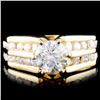 Image 1 : 14K Gold 1.33ctw Diamond Ring