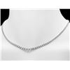 Image 3 : 18k White Gold 12.00ct Diamond Necklace