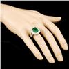 Image 3 : 18K Gold 3.80ct Emerald & 1.09ctw Diamond Ring