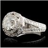 Image 2 : 14K White Gold 2.96ctw Diamond Ring