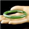 Image 2 : Chinese Fine Nephrite Jade Green Bangle