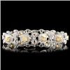 Image 2 : 18K Gold 7.59ctw Fancy Diamond Bracelet