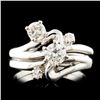 Image 1 : 14K Gold 0.42ctw Diamond Ring