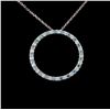 Image 1 : 18K White Gold 0.62ctw Diamond Pendant